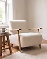 Armchair LESJA Boucle Light Beige
