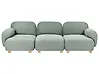 Canapé modulable 3 places AMLI Tissu Vert clair