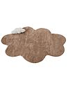 Tappeto per bambini HODKA  Marrone chiaro 80 x 120 cm Cotone con cuscino
