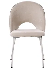 Set of 2 Dining Chairs COVELO Velvet Beige_1168825