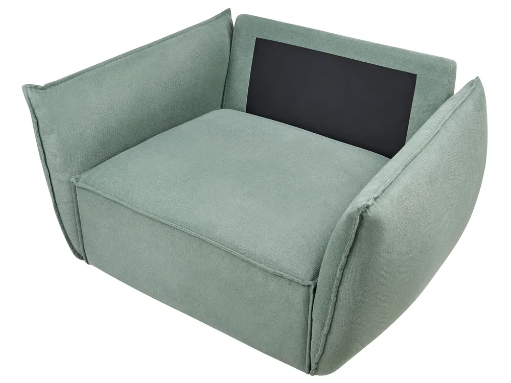 Set da salotto 5 posti KUNES Tessuto Verde chiaro_1013476