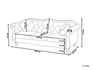 Sofa 3 Seater SKIEN Velvet Navy Blue_1161545