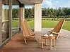 Garden Side Table BELLANO 35 cm 40 cm Acacia Wood Brown
