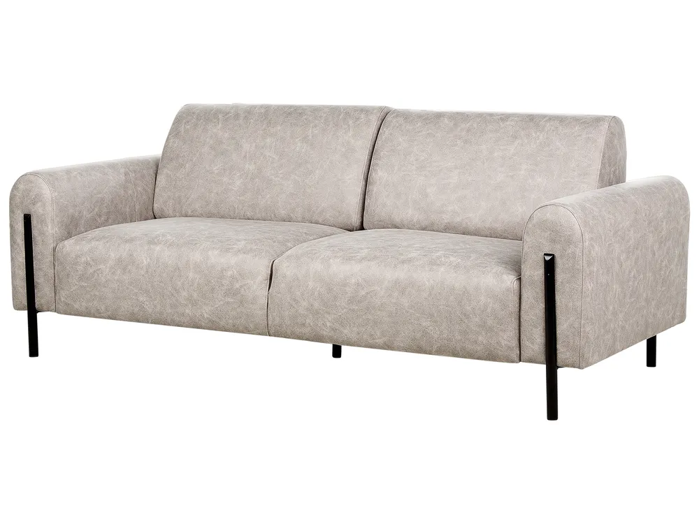 Set da salotto 4 posti ASKIM Tessuto Grigio chiaro_917632