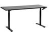 Fekete manuálisan állítható íróasztal 160 x 72 cm DESTINAS_899283