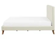 Bett mit Lattenrost Chenillegewebe TALENCE 160 x 200 cm Hellbeige_732366