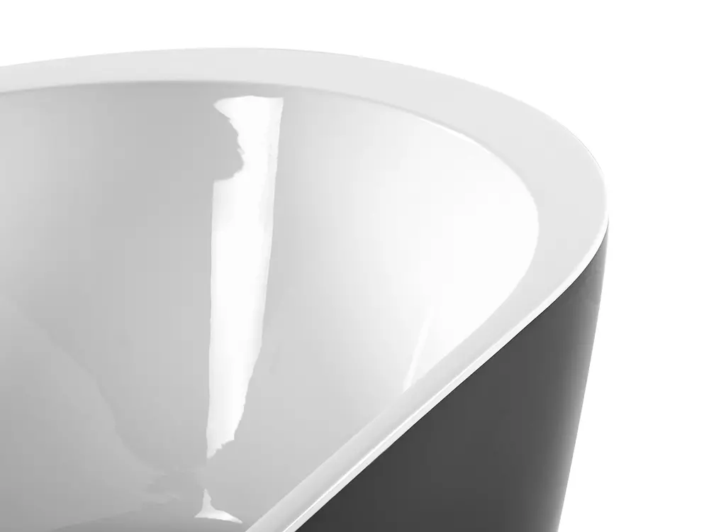 Freestanding Bathtub NEVIS 1500 x 750 mm Black_806455