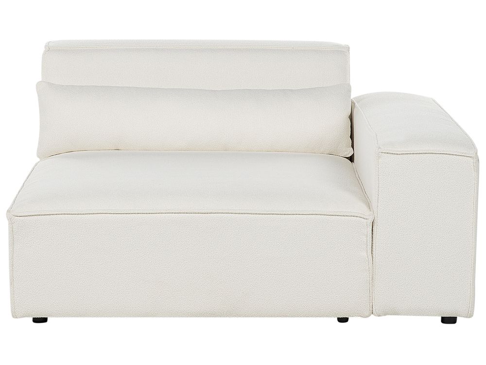 2 Seater Modular Boucle Sofa with Ottoman White HELLNAR Beliani.cz