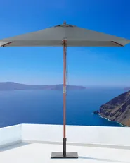 Parasol ogrodowy 195 cm FLAMENCO Ciemnoszary_863777