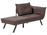 Right-Hand Chaise Longue ROCAMADOUR Fabric Brown_1029255