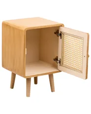 Bedside Table LEFROY Light Brown_975640