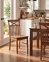 Conjunto de 2 sillas de comedor HOUSTON Madera Marrón