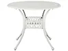 Stolik bistro ANCONA 90 cm 90 cm Metal Złamana biel