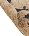 Okrúhly detský jutový koberec ⌀ 120 cm béžový EARTH_909406