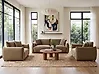 Living Room Set 5 Seater JUBEK Velvet Brown