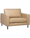 Armchair SAVALEN Faux Leather Beige
