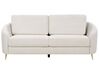 3 Seater Fabric Sofa Light Beige TROSA_910926