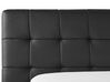 Elegantní černá kožená postel 180x200 cm LILLE_694