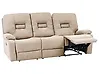 Manual Recliner Sofa 3 Seater BERGEN Fabric Beige