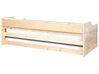 Dřevěná rozkládací postel 90 x 200 cm světlé dřevo EDERN_906518