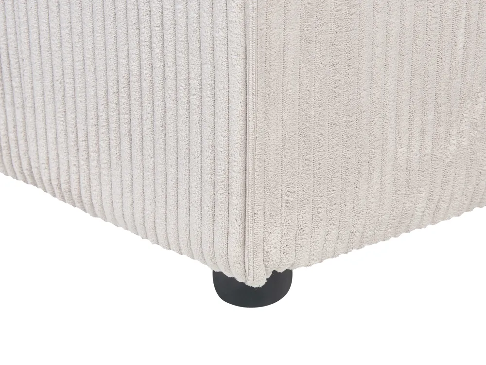 Divano modulare 3 posti LEMVIG Velluto a coste Beige_1052086