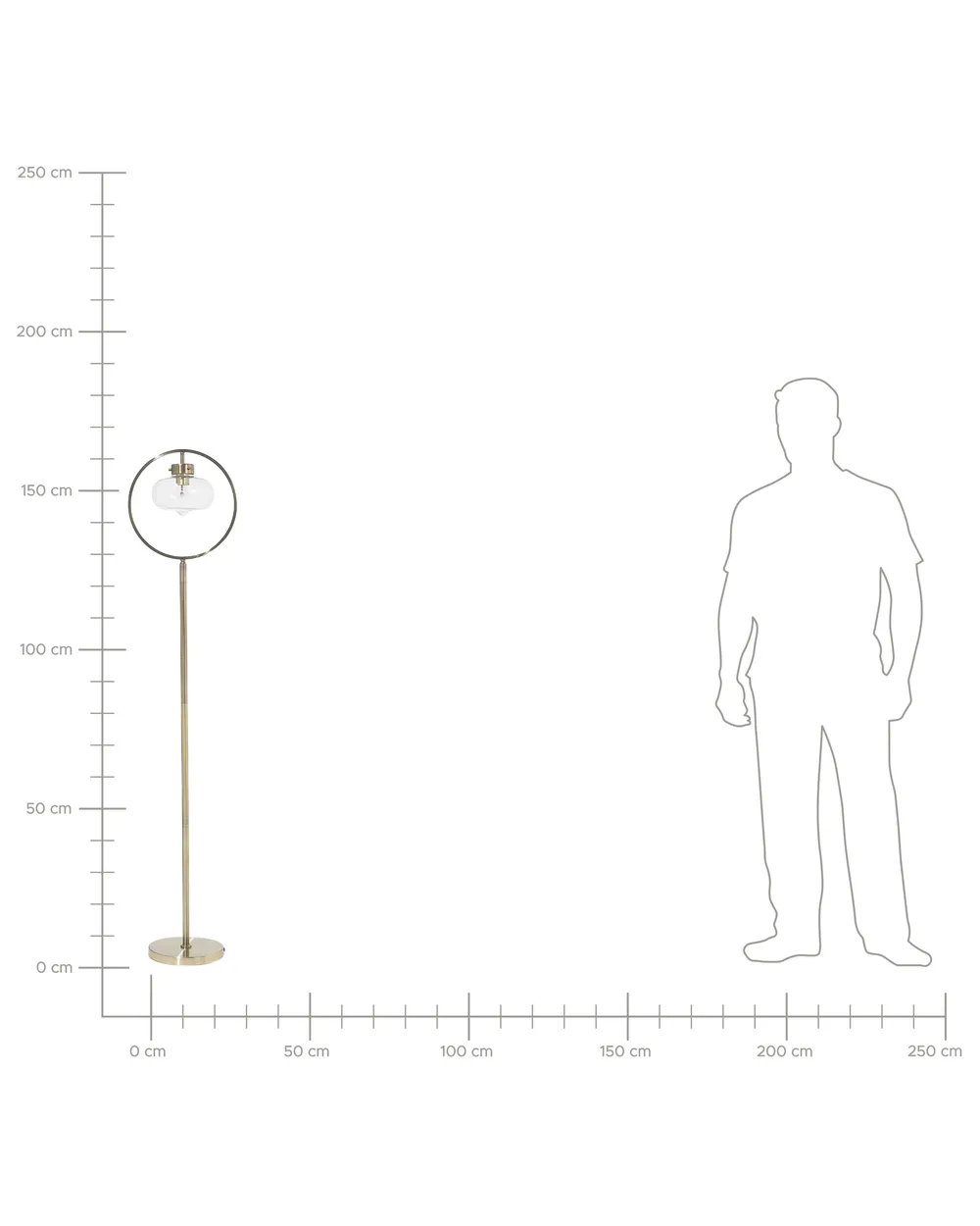 Floor Lamp SEVERN Metal Gold_806244