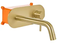 rubinetto miscelatore da parete per lavabo GUAIBA Ottone Oro_995850