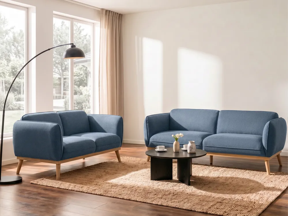 Sofa 2 Seater LJUNG Fabric Blue_1076576