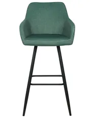 Set di 2 sedie alte CASMALIA Velluto Verde scuro_898990