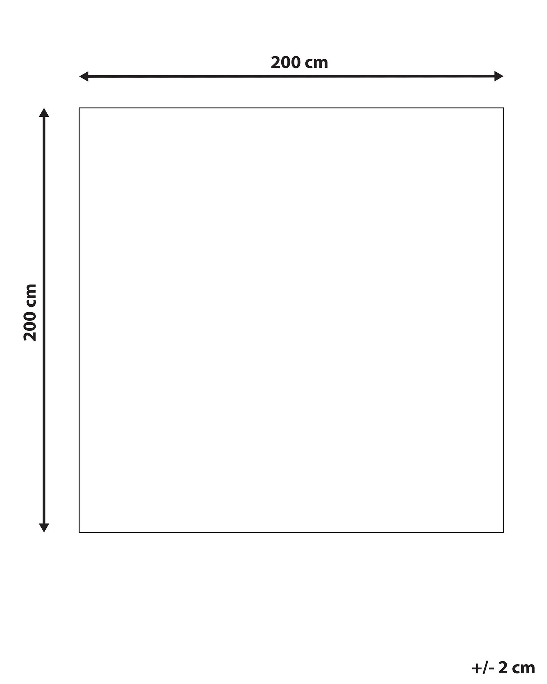 Wool Area Rug 200 x 200 cm White and Blue GEVAS_836860 Wool Area Rug 200 x 200 cm White and Blue GEVAS_836860