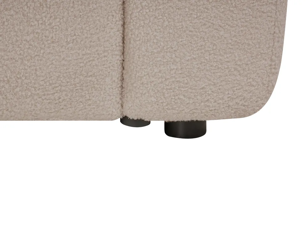 Divano angolare modulare 5 posti KIVVIK Bouclé Beige Lato destro_1045670