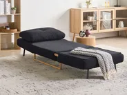 Set da salotto 6 posti JERSLEV Tessuto Nero_1016734