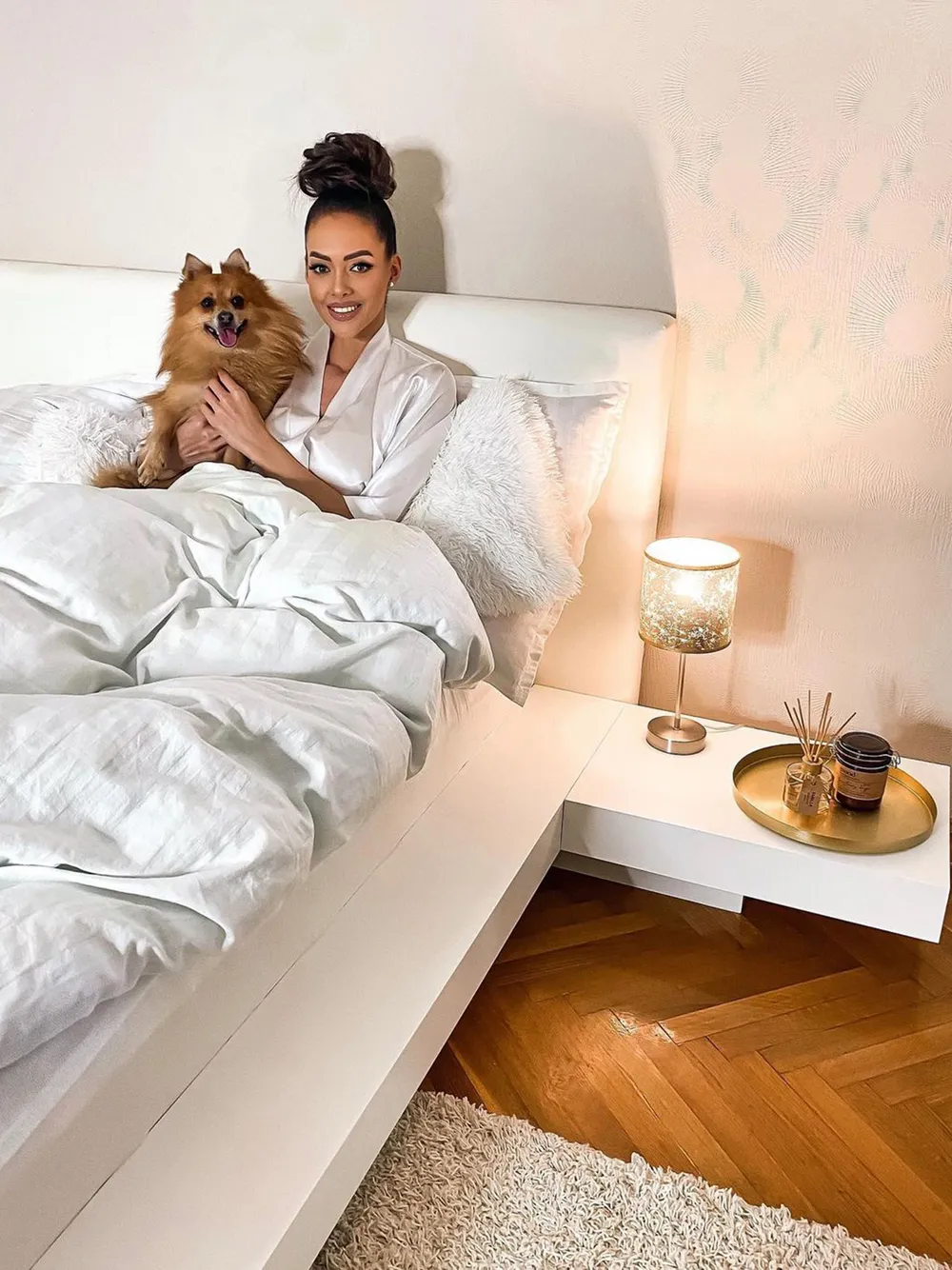Letto ZEN 180 x 200 cm Bianco_828271