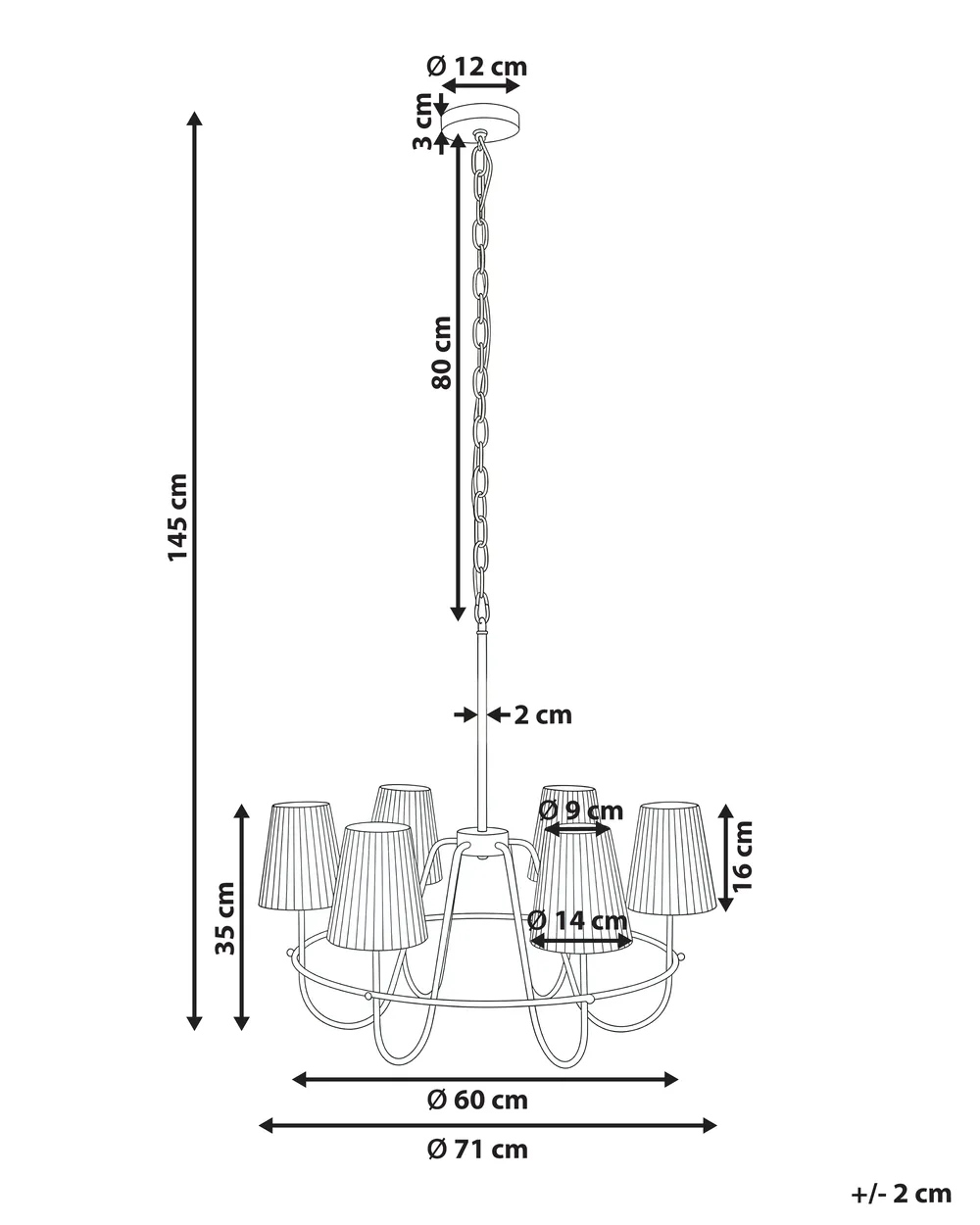 Chandelier YAMETHIN Metal Silver_1053858