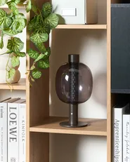 Wireless LED Table Lamp PULANGI with Dimmer Metal Black_955236