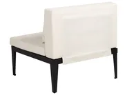 Set di divani angolari da giardino 4 posti BRACCIANO Legno di acacia certificato Beige chiaro Lato Sinistro_956369