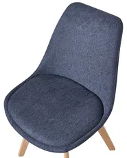 Set of 2 Dining Chairs DAKOTA II Dark Blue_1006829