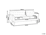 Sofa 3 Seater MOTALA Fabric Beige_757027