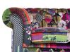 Prošívaná patchwork fialová čalouněná sedačka CHESTERFIELD_673233
