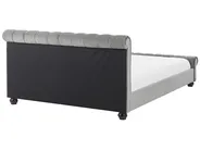 Bed Velvet AVALLON 180 x 200 cm (EU Super King) Grey_703418