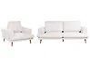 Living Room Set 4 Seater KILDAL Fabric Light Beige