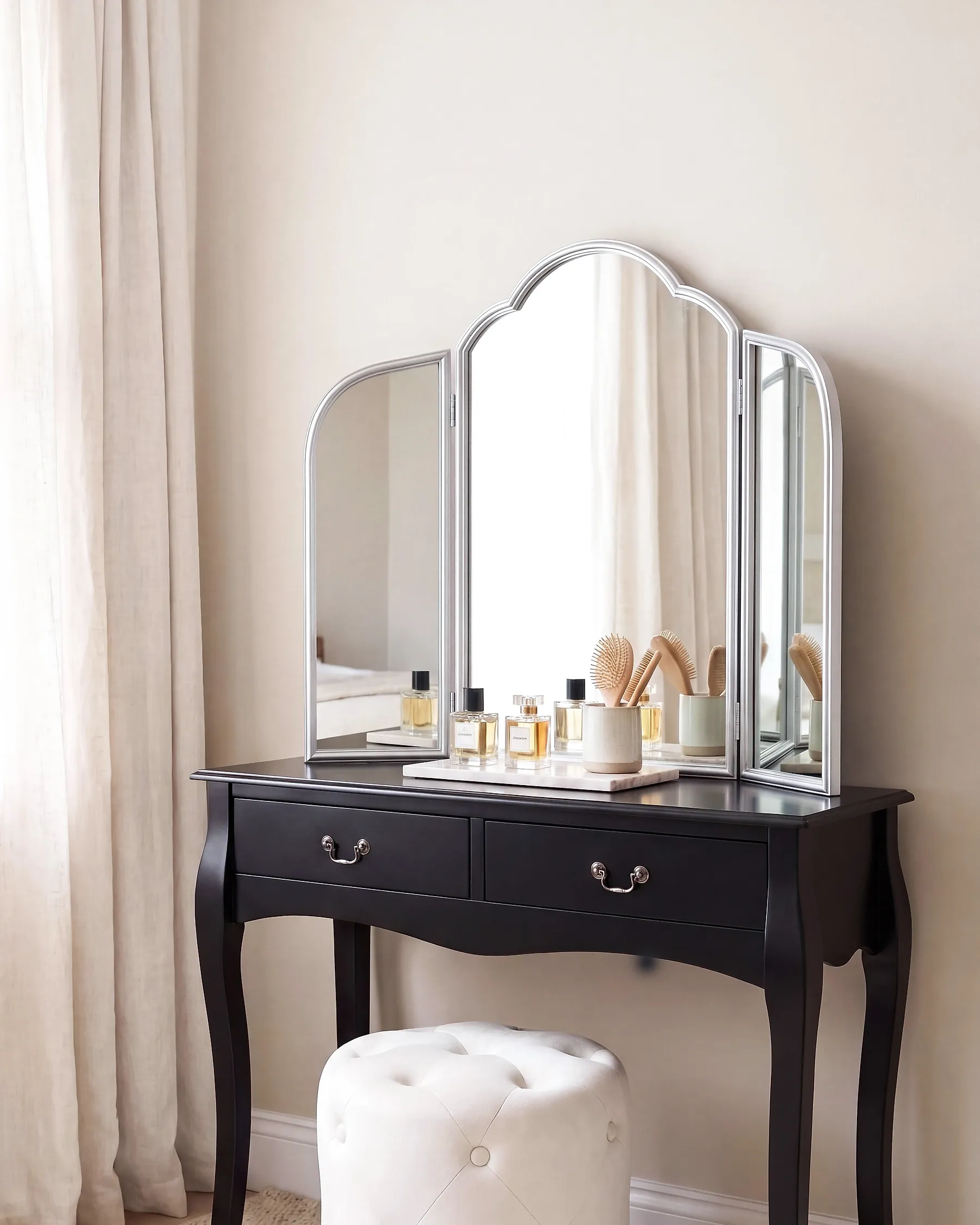 Dressing Table Mirror SAVILLY Silver_1194118