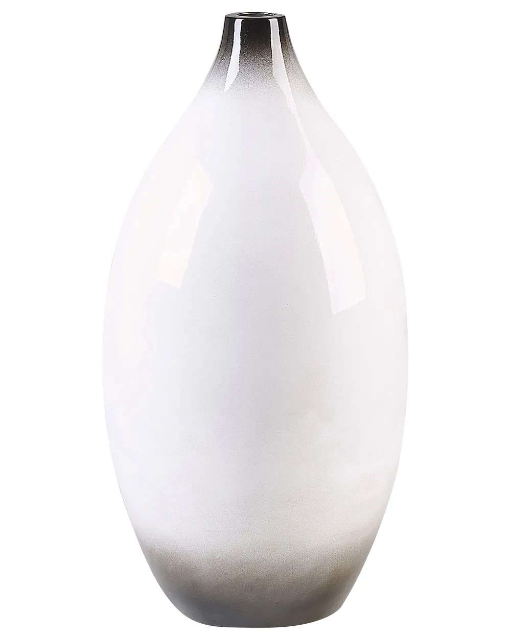 Wazon dekoracyjny BAEZA 46 cm Ceramika Biały
