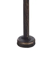 Regał narożny SIDERNO 35 cm 158 cm Metal Czarny_791378