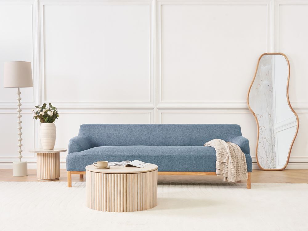 Sofa dla 3 osób SOSJO Niebieski