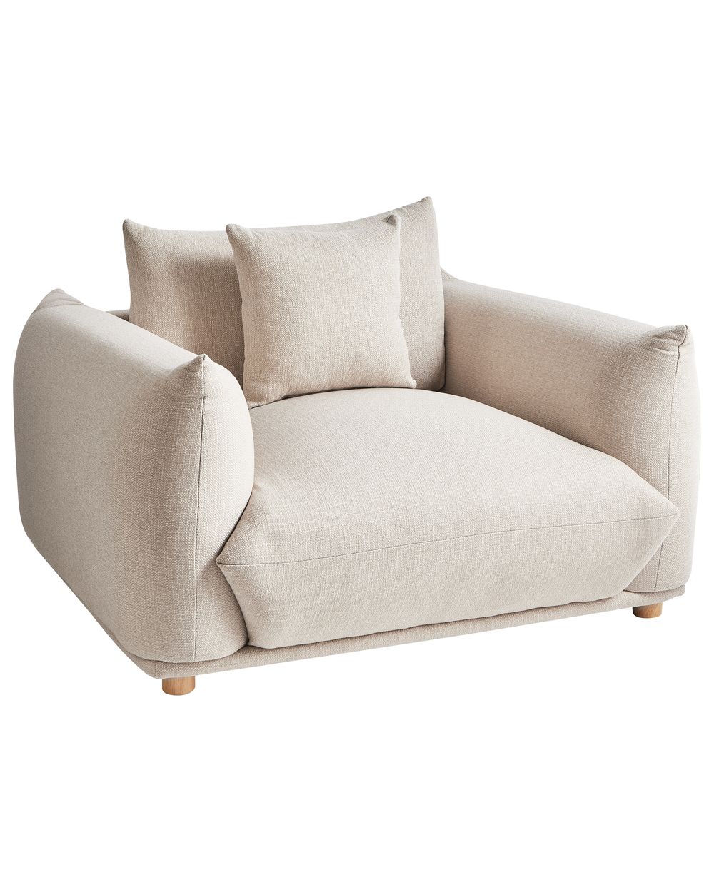 Sessel LUVOS Stoff Hellbeige