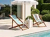 Set of 2 Sun Lounger Replacement Fabrics ANZIO/AVELLINO 113 x 44 cm Turquoise