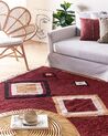 Cotton Area Rug 160 x 230 cm Red SIIRT_839606