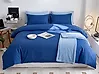 Duvet Cover Set HARMONRIDGE 200 x 220 cm Sateen Cotton Dark Blue