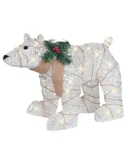 Outdoor Decoration LED SIVULA 34 cm Bear White_812529